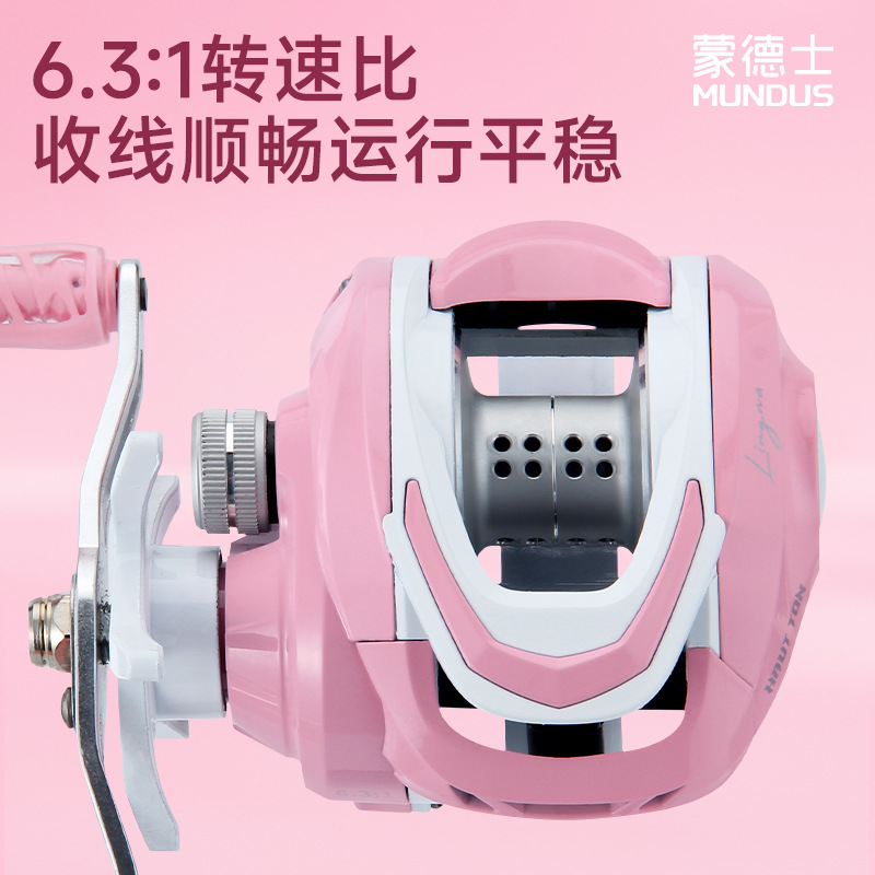 Pink 6.3:1 Gear Ratio 3+1 Ball - огляд і ціна Ice Fishing Reel