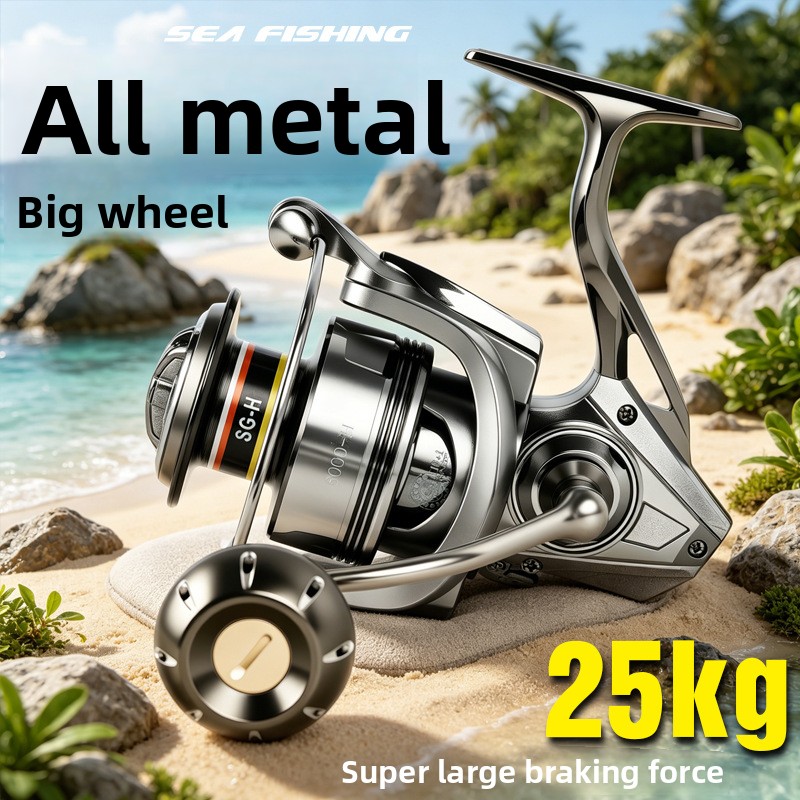 Premium full metal spinning re - огляд і ціна Surf Reel